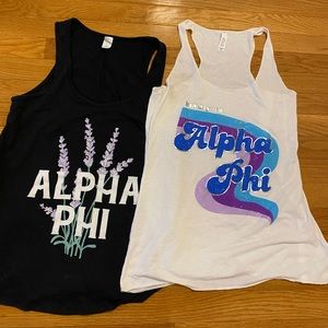 Alpha Phi sorority tank top bundle!